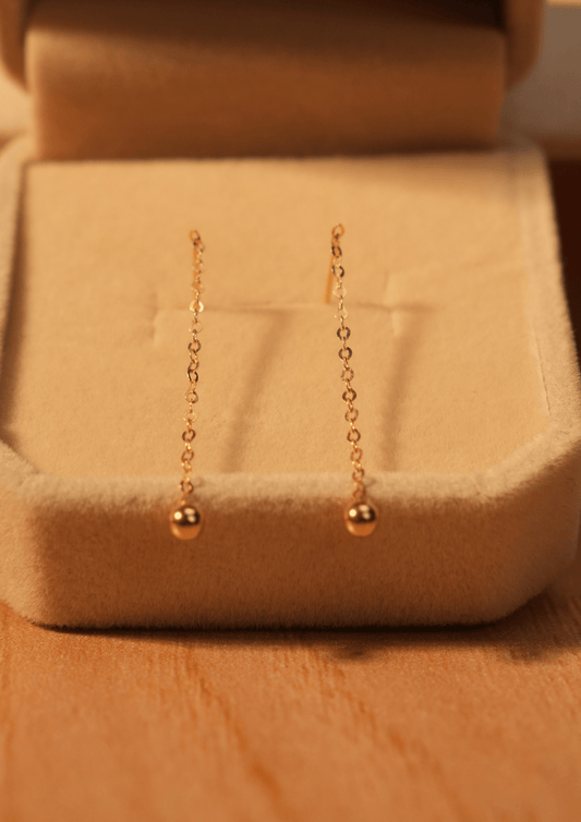 Orivelle 18K Real Gold Tictac Ball Earring – 0.26g | Durable, Hypoallergenic, True Gold Quality